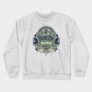 Olive Oil lover label vintage Crewneck Sweatshirt